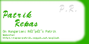 patrik repas business card